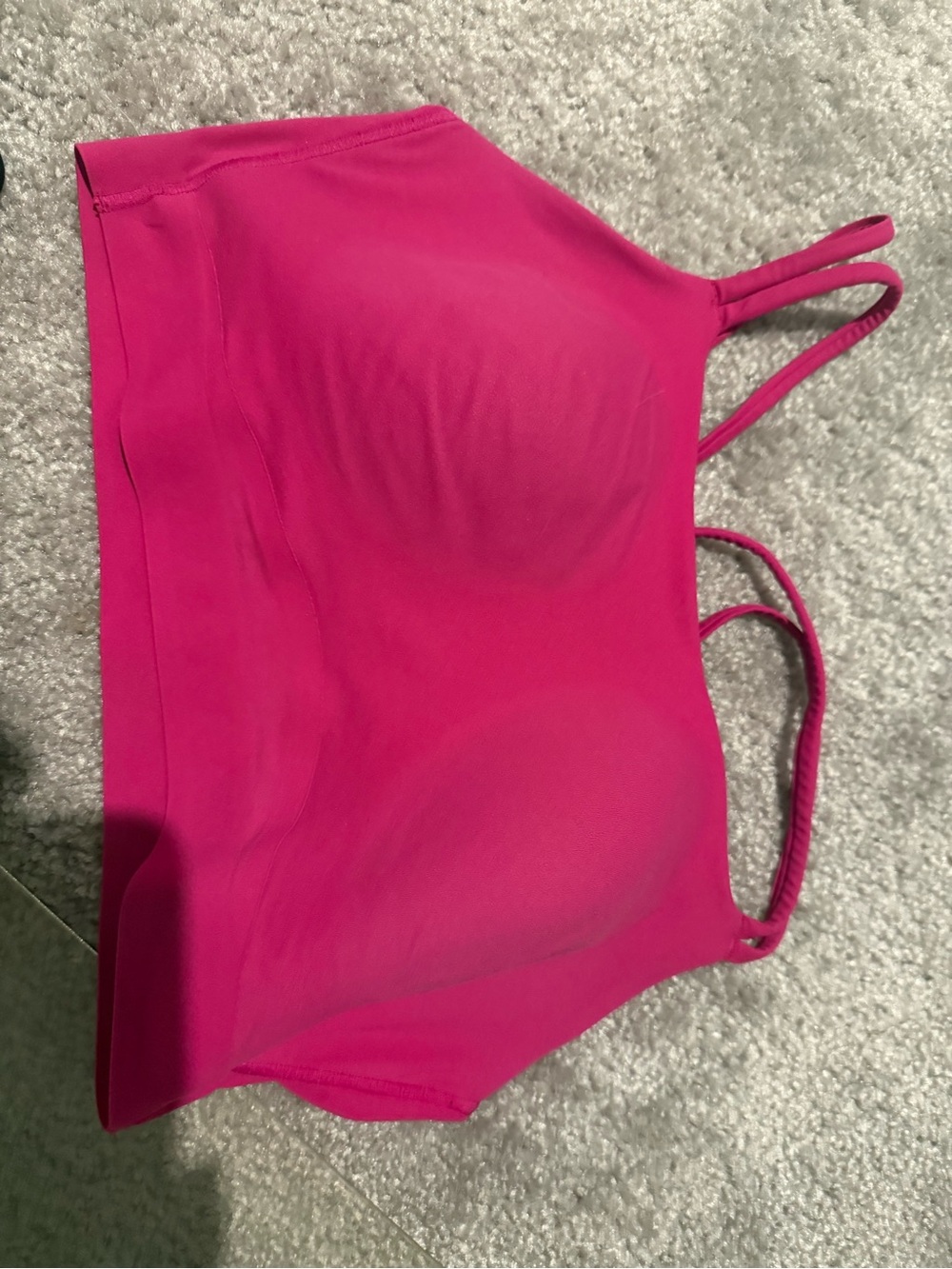 Hot Pink Seamless sports bra by Soma